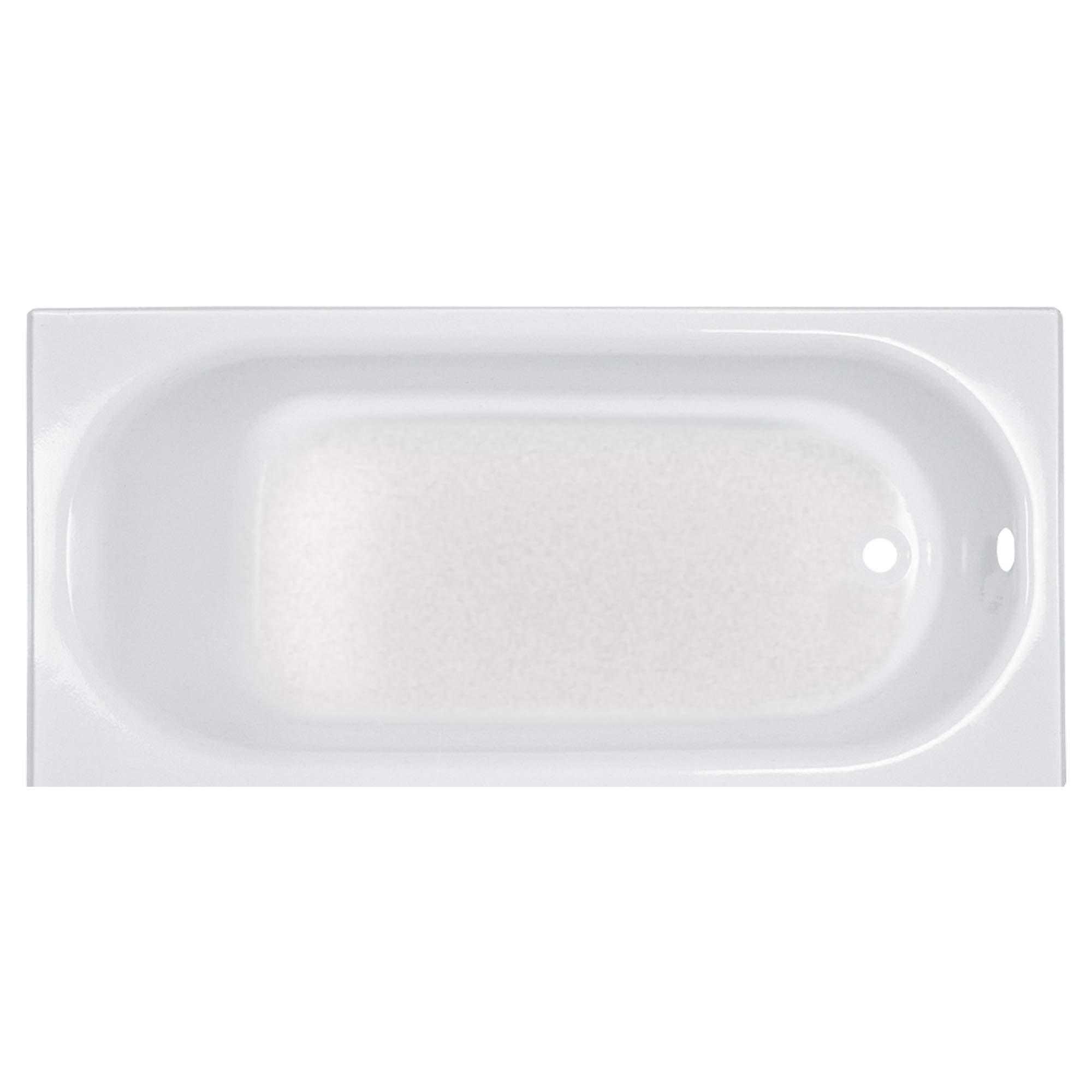 American Standard 2391202.020 Princeton™ Bathtub, Soaking, Rectangle Shape, 60 in L x 30 in W, Right Drain, Glossy White, Import