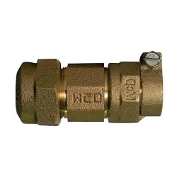 A.Y. McDonald 5182-282, 74758Q-33 Straight Coupling, 1 in Nominal, Q McQuik CTS Compression x -33 PEP-7 Mac-Pak CTS Compression End Style, Brass, Domestic