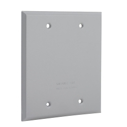 Hubbell Weatherproof 2-Gang Grey Box Cover