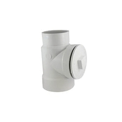 4" x 3" x 4" PVC Test Tee with Plug (212107A)