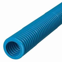 Carlon 12005-200 Flexible Raceway, 1/2 in x 200 ft Coil, PVC, Smurf Pipe per Ft