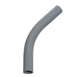 Carlon UA7ADR-CAR Standard Radius Conduit Elbow, 45 deg, 1/2 in Rigid, Plain, SCH 40, PVC