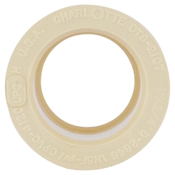 Charlotte CTS 02107 1000 Bushing, 1 x 3/4 in Nominal, Socket x Spigot End Style, CPVC, Domestic