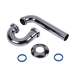 Dearborn® 701BN-1 P-Trap, 1-1/4 in Nominal, Brass, Import