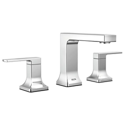 DELTA® 3537LF-MPU Velum™ Traditional Bathroom Faucet, 1.2 gpm Flow Rate, 4-7/16 in H Spout, 4 to 16 in Center, Chrome, 2 Handles, Pop-Up Drain, Import