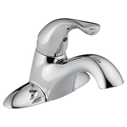 DELTA® 520-MPU-DST Classic Centerset Lavatory Faucet, Polished Chrome, 1 Handles, 50/50 Pop-Up Drain, 1.2 gpm Flow Rate