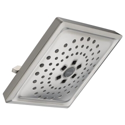DELTA® 52684-SS-PR Universal Showerhead With H2Okinetic® Technology, 1.75 gpm Max Flow, 3 Sprays, 7-5/8 in L x 7-5/8 in W x 3-1/2 in H Head, Import