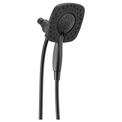 DELTA® 58498-BL In2ition® 2-in-1 Shower Head and Hand Shower Combo, 1.75 gpm Flow Rate, 60 to 82 in L Hose, Matte Black, Import