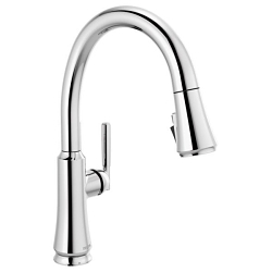 DELTA® 9179-DST Coranto™ Pull-Down Kitchen Faucet, 1.8 gpm at 60 psi Flow Rate, Polished Chrome, 1 Handle, 1/3 Faucet Holes