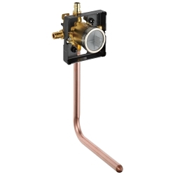 DELTA® R10000-PFT-MFWS MultiChoice® Universal Prefab Shower Rough-In Valve Body, 1/2 in Cold Expansion PEX Inlet x 1/2 in Pex Cold Expansion Outlet, Forged Brass Body, Domestic