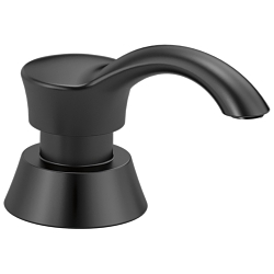DELTA® RP50781BL Deluca™ Soap/Lotion Dispenser, Matte Black, 13 oz Capacity, Import
