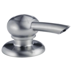 DELTA® RP50813AR Leland® Soap/Lotion Dispenser, Arctic™ Stainless Steel, 13 oz Capacity, Deck Mount, Metal, Import