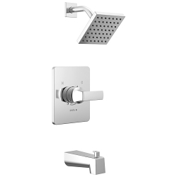DELTA® T14437 14 Series Rough-In Tub and Shower, 1.75 gpm Shower, Chrome