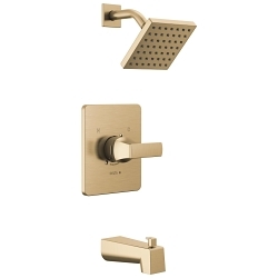 DELTA® T14437-CZ 14 Series Universal Tub and Shower, 1.75 gpm Shower, Champagne Bronze