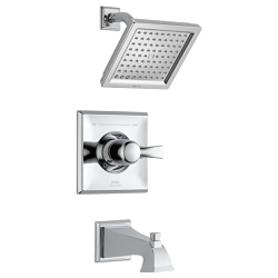 DELTA® T14451-WE Monitor® 14 Tub and Shower Trim, 1.75 gpm Shower, Polished Chrome