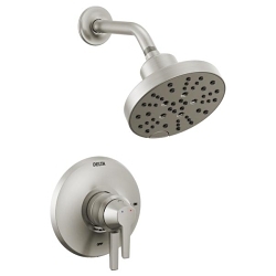 DELTA® T17272-SS-PR Monitor® 17 Series Shower Trim With H2Okinetic® Technology, 6.2 gpm Valve, 1.75 gpm Shower, Lumicoat™ Stainless