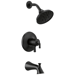 DELTA® T17433-BL Monitor® 17 Series Tub and Shower Trim, 1.75 gpm Shower, Matte Black