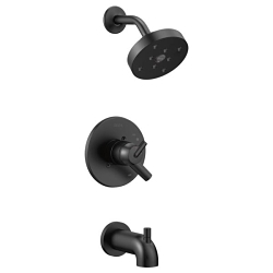 DELTA® T17459-BL Monitor® 17 Tub and Shower Trim, 1.75 gpm Shower, Matte Black