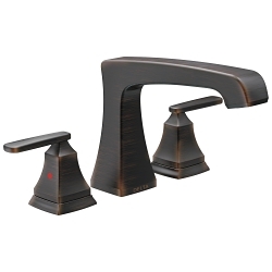 DELTA® T2764-RB Roman Tub Trim, Ashlyn®, 2 gpm Flow Rate, 8 to 16 in Center, Venetian Bronze, 2 Handles, Function: Traditional, Import