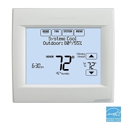 Honeywell Home VisionPRO® TH8321WF1001/U 8000 Thermostat, Wi-Fi, Programmable Thermostat, 40 to 90 deg F Heat/50 to 99 deg F Cool Control, Relay Switch, R, RC, C, W-O/B, W2-AUX/E, Y, Y2, G, A-L/A, K, U1, S1 Terminal, Import