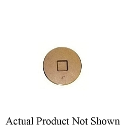 LEGEND 302-604 Raised Square Head Cleanout Plug, 1-1/2 in Nominal, MNPT End Style, Brass, Import