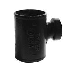 2" x 1-1/4" No Hub Sanitary Tap Tee