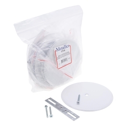 Metallics CP1A Adjustable Ceiling Cover Plate With Bar, Steel