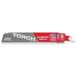 Milwaukee® SAWZALL® TORCH™ 48-00-5201 Reciprocating Saw Blade, 6 in L x 0.05 in W, 7 TPI, Carbide Body