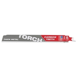 Milwaukee® SAWZALL® TORCH™ 48-00-5502 Reciprocating Saw Blade, 9 in L x 0.05 in W, 7 TPI, Carbide Body