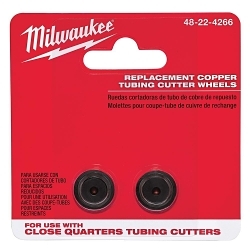 Milwaukee® 48-22-4266 2-Piece Replacement Blade, For Use With 48-22-4260 1/2 in, 48-22-4261 3/4 in and 48-22-4262 1 in Close Quarter Copper Tubing Cutter, Carbon Steel