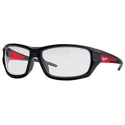 Milwaukee® 48-73-2021 High Performance Safety Glasses, Anti-Fog/Anti-Scratch/Impact-Resistant, Clear Lens, Full-Frame Frame, Black, Plastic Frame, Polycarbonate Lens, ANSI Z87.1+