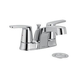 Moen® 6499575 Chateau® Bathroom Faucet, Chrome, 2 Handles, 1.2 gpm Flow Rate