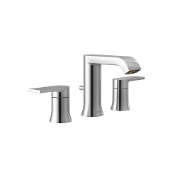 Moen® T6708 T6708 Genta™ Bathroom Faucet, 1.2 gpm Flow Rate, 4-5/16 in H Spout, 10 in Center, Chrome, 2 Handles, Lift Rod Drain, Domestic