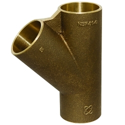 NIBCO® B34545L 749-LF Pipe Wye, Wye, 1 in Nominal, Solder End Style, Performance Bronze®, Import