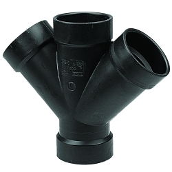 1-1/2" ABS Double Wye (02838)