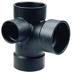 3" ABS Sanitary Tee with 2" Lh Inlet (02782)