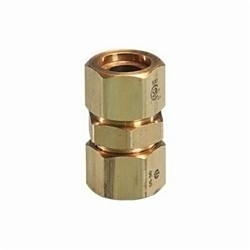 TracPipe® Counterstrike® AutoFlare® FGP-CPLG-2000 Coupling, 2 in Nominal, AutoFlare x TracPipe® PS-II/CounterStrike® End Style, 3-5/8 in L, Brass, Domestic