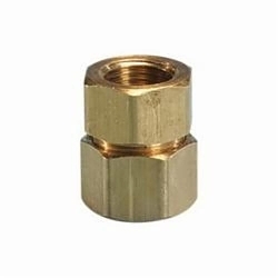 TracPipe® Counterstrike® AutoFlare® FGP-FSTF-500 Self-Flaring Straight Fitting, 1/2 in Nominal, FNPT x TracPipe® PS-II/CounterStrike® End Style, 1-1/2 in L, Brass, Domestic