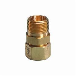 TracPipe® Counterstrike® AutoFlare® FGP-RST500-750 Reducing Fitting, 1/2 x 3/4 in Nominal, MNPT x TracPipe® PS-II/CounterStrike® End Style, 2 in L, Brass, Domestic
