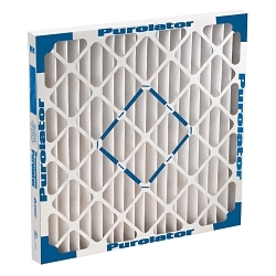 Purolator® HE40-STD1 24X24X1 Hi-E 40 Wire Back Pleat, Standard Capacity Pleated Filter, 24 in H 24 in W 1 in D, 8 MERV, 225 deg F, Domestic