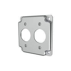RACO® 807C Square Exposed Work Cover, 4.19 in L x 4.19 in W x 1/2 in D, Steel