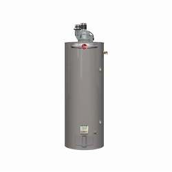 Rheem® PRO+G50-65N RH62 PDV Professional Classic Plus® Gas Water Heater, 65000 Btu/hr Heating, 50 gal Tank, Natural Gas Fuel, Direct/Power Vent, 65.7 gph at 90 deg F Recovery, Tall, Indoor/Outdoor: Indoor