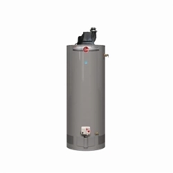 Rheem® PROG50-42N RH67 PV Professional Classic® Gas Water Heater, 42000 Btu/hr Heating, 50 gal Tank, Natural Gas Fuel, Power Vent, 42.4 gph at 90 deg F Recovery, Tall, Indoor/Outdoor: Indoor