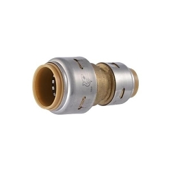 Sharkbite® UR058 Reducing Coupling, 3/4 x 1/2 in Nominal, Push-to-Connect End Style, Lead-Free DZR Brass