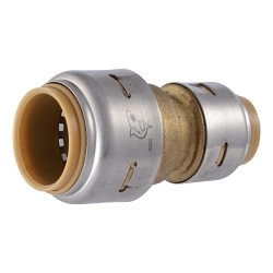 Sharkbite® UR058A Fitting, Coupling, 3/4 x 1/2 in Nominal, Push-to-Connect End Style, DZR Brass, Domestic