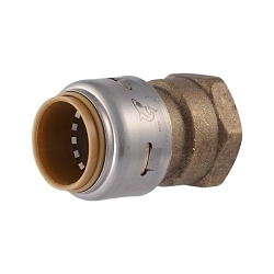 Sharkbite® UR088 Adapter, 3/4 in Nominal, FNPT End Style, Lead-Free DZR Brass