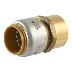 Sharkbite® UR088A Fitting, Connector, 3/4 in Nominal, FNPT End Style, DZR Brass, Domestic