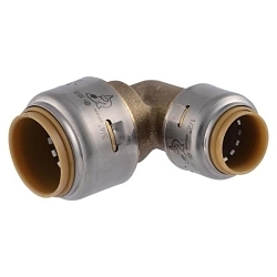 Sharkbite® UR256 Elbow, 3/4 in Nominal, Push-to-Connect End Style, Lead-Free DZR Brass
