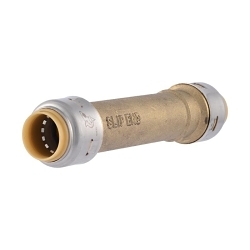 Sharkbite® UR3020 Fitting, Coupling, 1 in Nominal, Brass