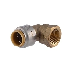 Sharkbite® UR308 Adapter Elbow, 1/2 in Nominal, FNPT End Style, Lead-Free DZR Brass